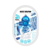 Wet Dreams Dream Boy Dizzy Dolphin Jelly Cock&Ball Sling 10 Freq Bullet Gradient Color Blue