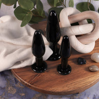 Clarity Utopian Nyx Noir Glass Plug Set