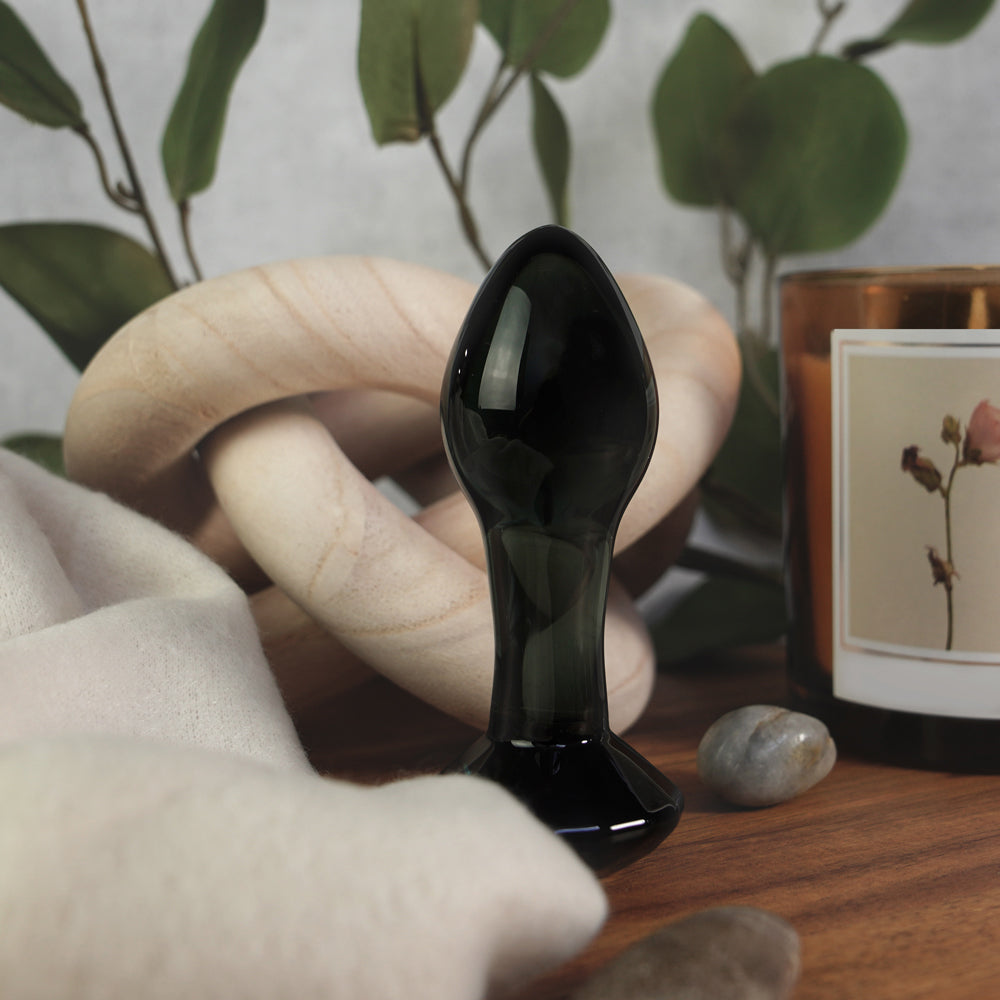 Clarity Utopian Halite Noir Glass Plug