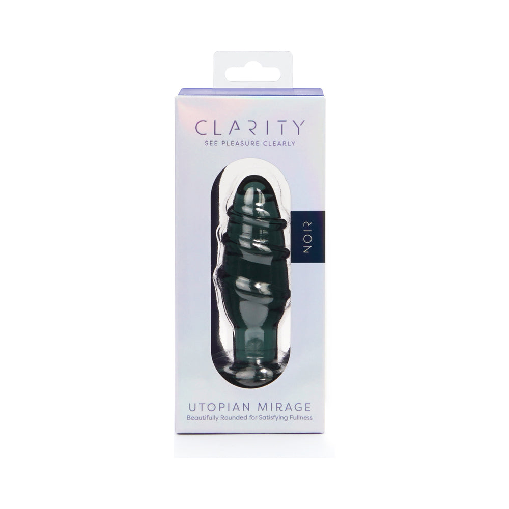 Clarity Utopian Mirage Noir Glass Plug