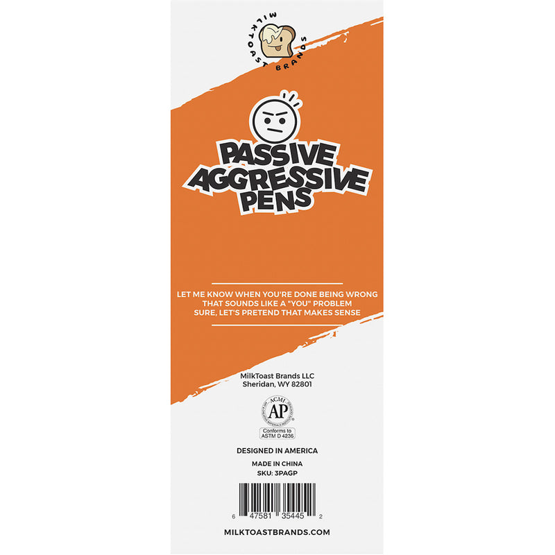 Passive Aggressive Pens 3pk