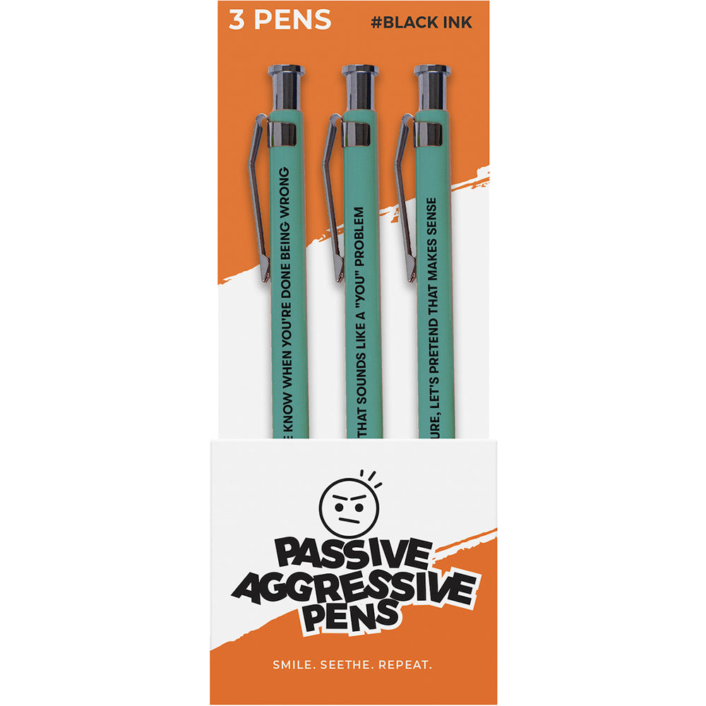 Passive Aggressive Pens 3pk