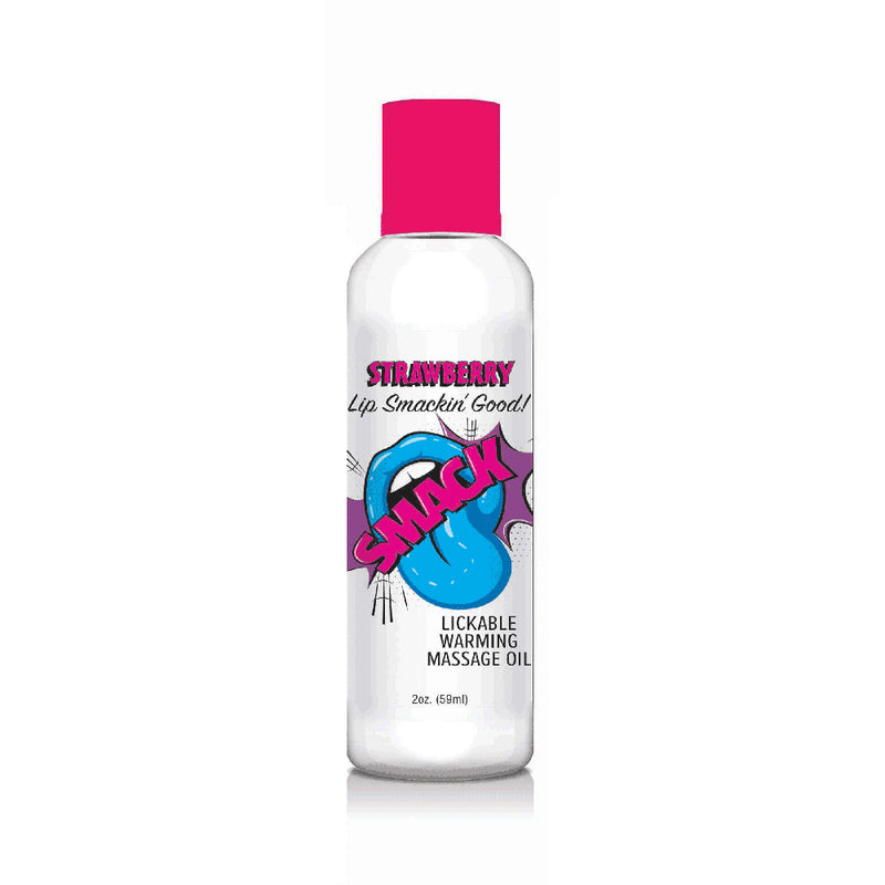 Smack Lickable Massage Oil Strawberry 2 oz.