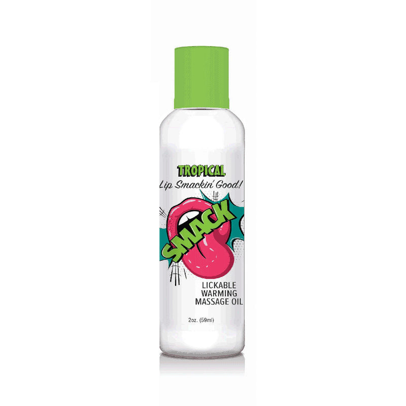 Smack Lickable Massage Oil Tropical 2 oz.