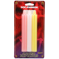 Japanese Drip Candles 3 Pack Pink, White, Yellow