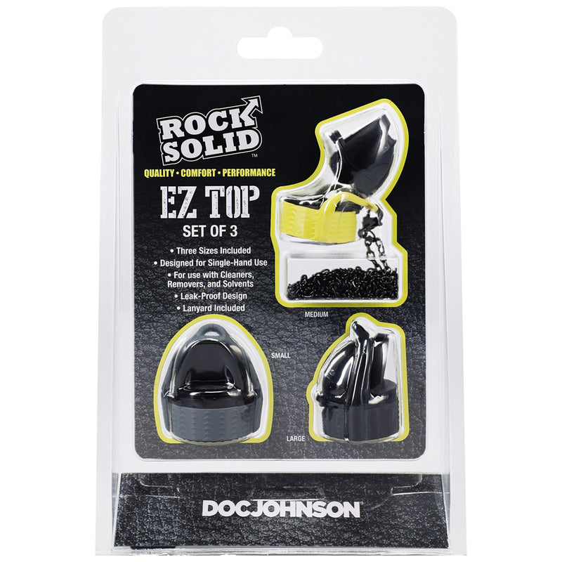 Rock Solid EZ Top Set Of 3 Black, Yellow, Grey