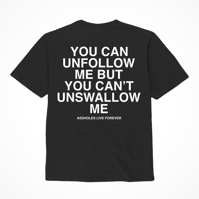"Unfollow Me..." Shirt XL Black