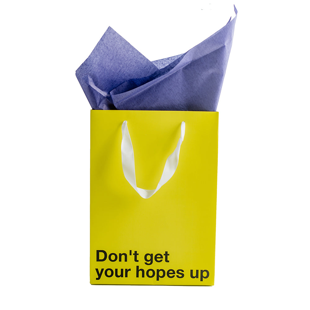 Don't Get Hopes Up Color Gift Bag Yellow