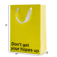 Don't Get Hopes Up Color Gift Bag Yellow