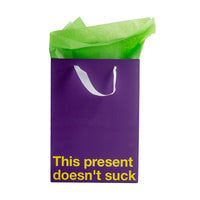 This Present Doesn't Suck Color Gift Bag Purple
