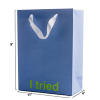 I Tried Color Gift Bag Blue