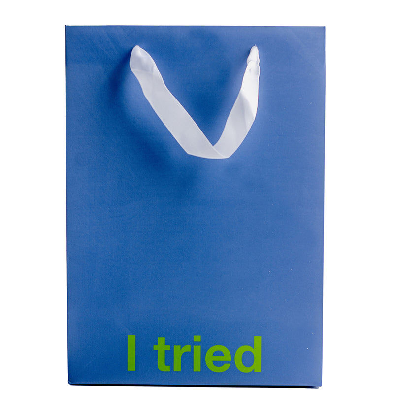 I Tried Color Gift Bag Blue