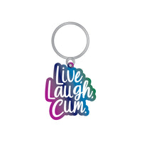 Live, Laugh, Cum Key Chain