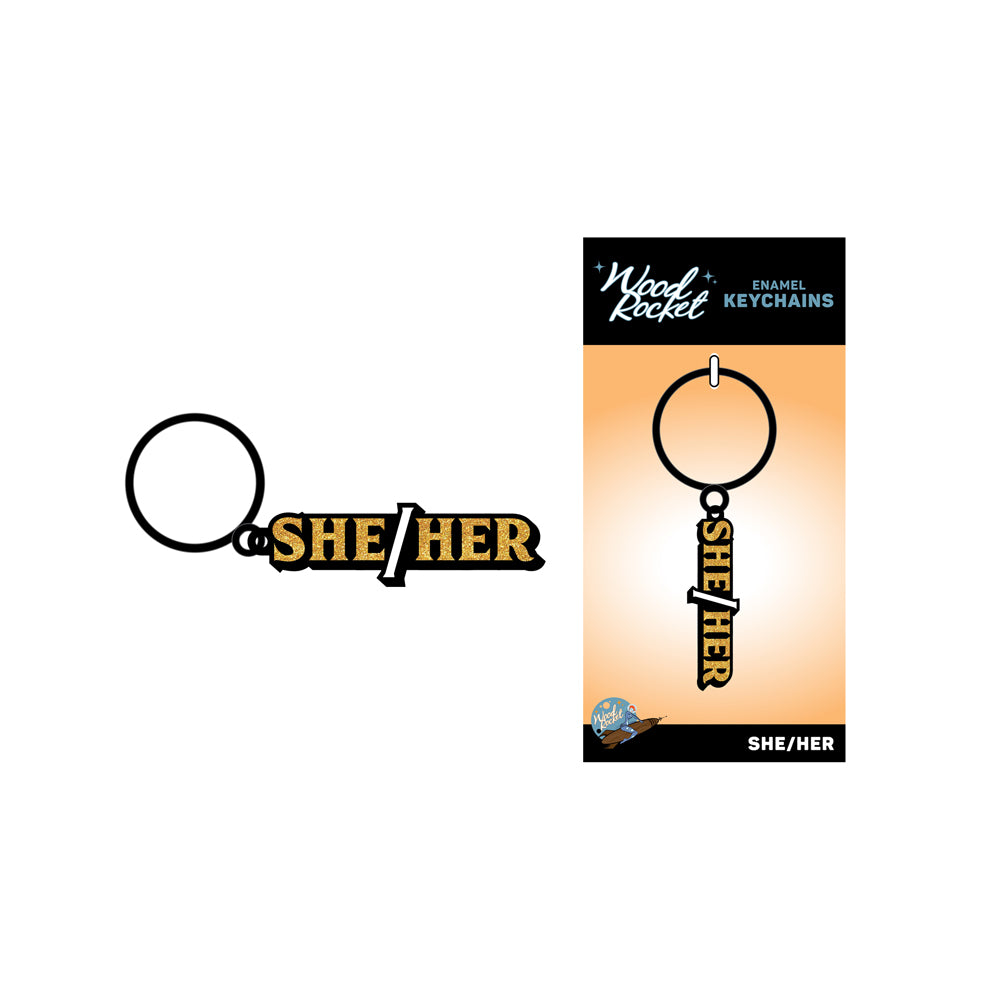 She/Her Keychain