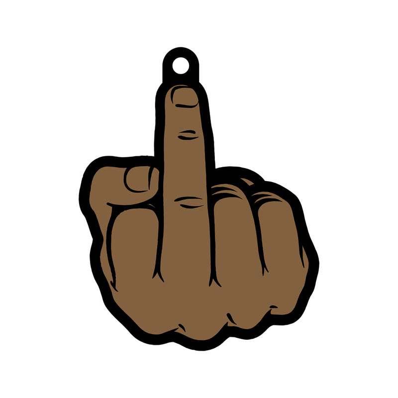 Middle Finger: Brown Air Freshener