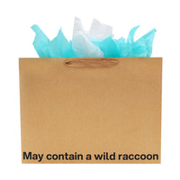 May Contain A Wild Raccoon Large Gift Bag