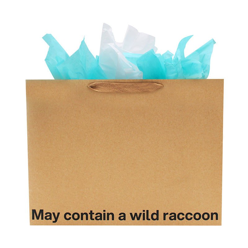 May Contain A Wild Raccoon Large Gift Bag