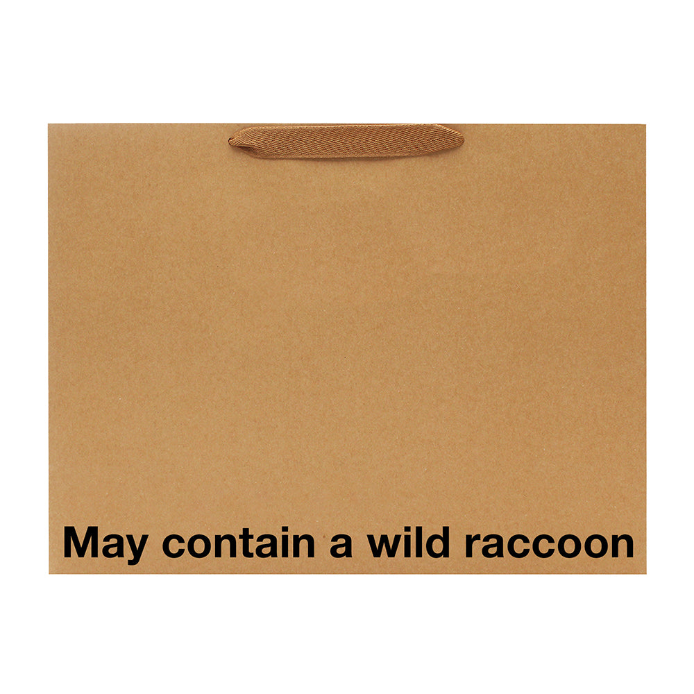 May Contain A Wild Raccoon Large Gift Bag