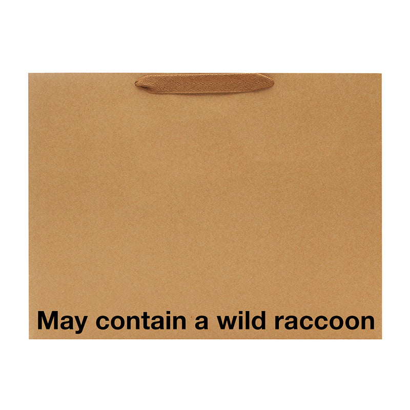May Contain A Wild Raccoon Large Gift Bag