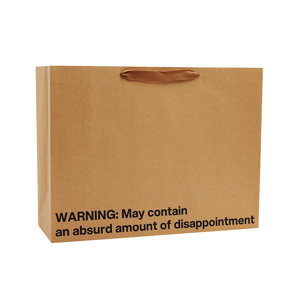 Warning: May Contain Disappointment Large Gift Bag