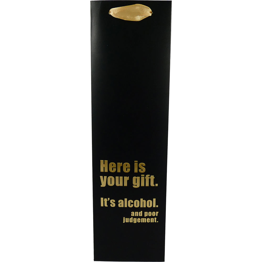 Poor Judgement Wine Bag