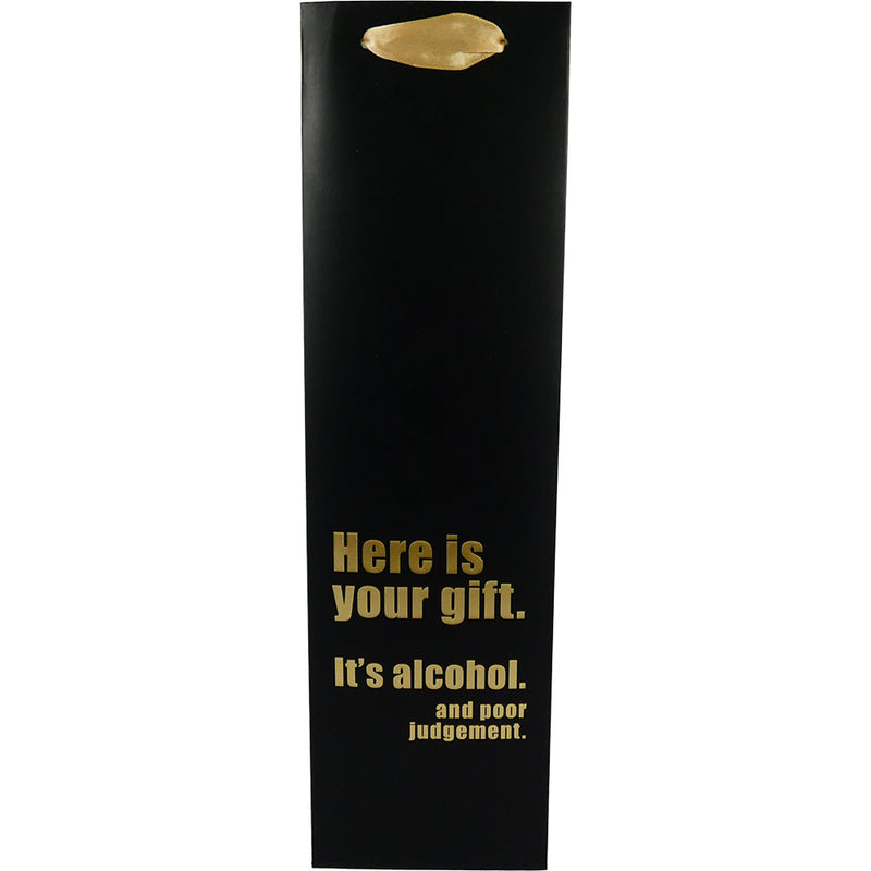 Poor Judgement Wine Bag