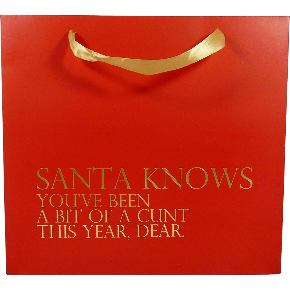 Santa Knows You've Been A Cunt Jumbo Bag