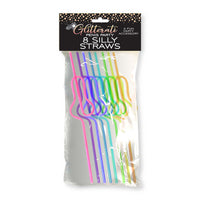 Glitterati Silly Penis Straws 8 Pack
