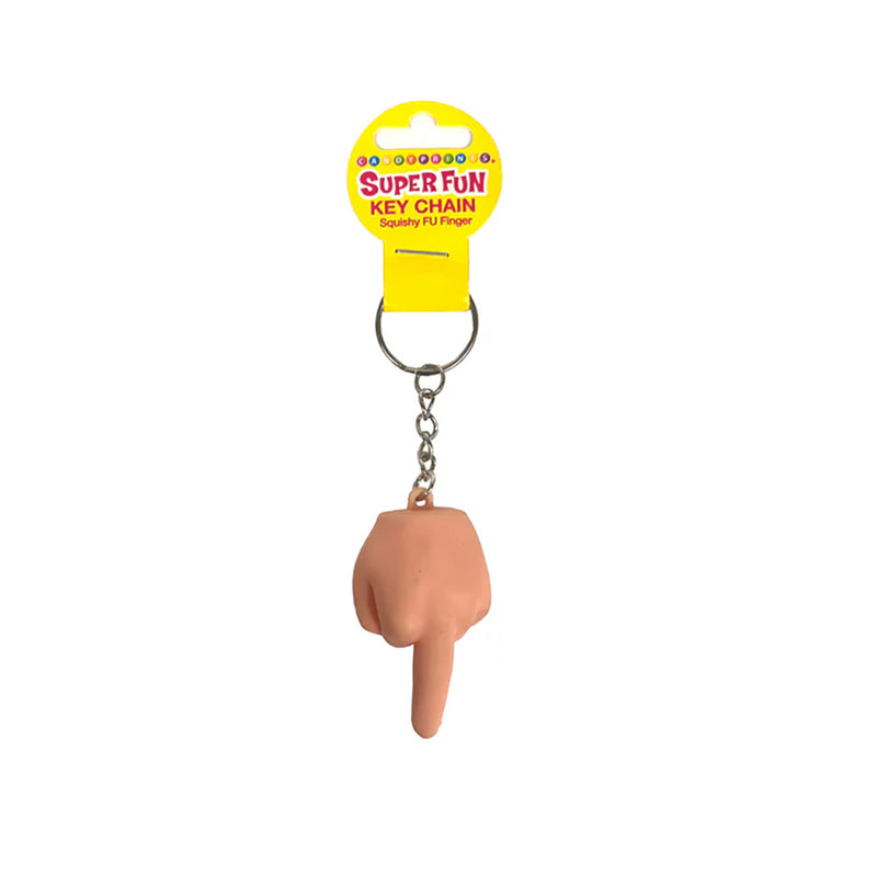 Super Fun Squishy FU Finger Key Chain
