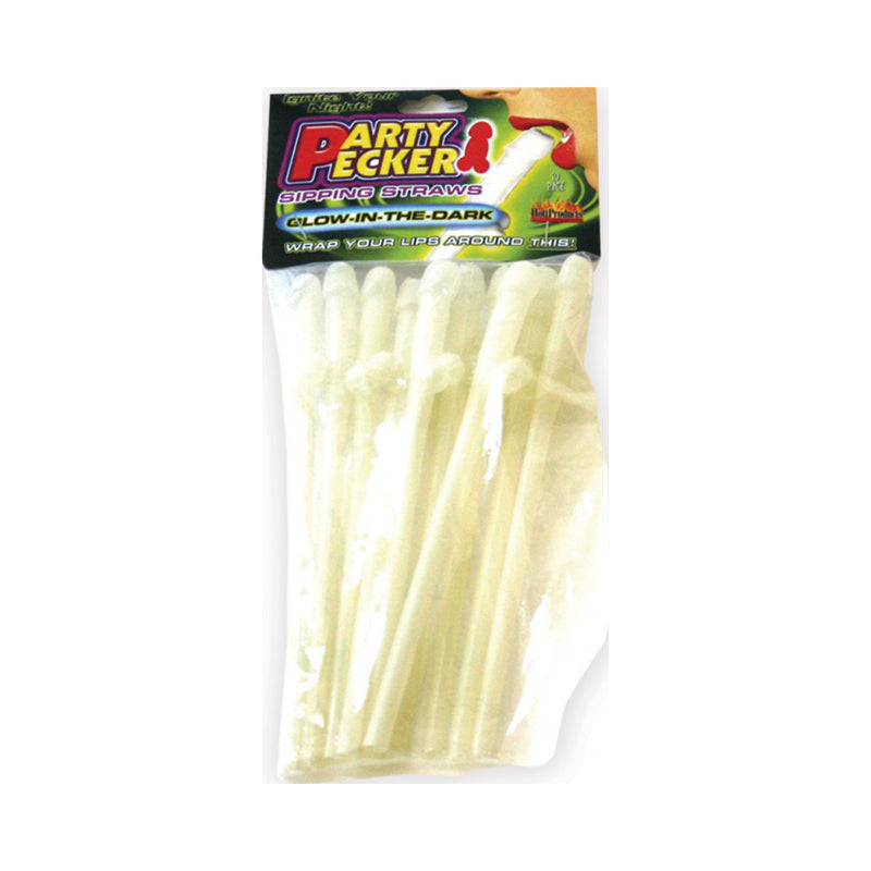 Party Pecker Glow Straws (10pc)
