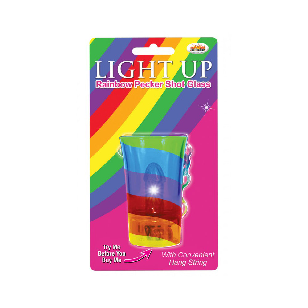 Light Up Rainbow Pecker Shot Glass