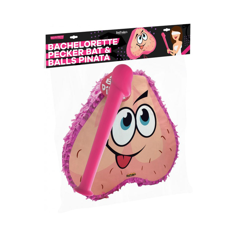 Pink Pecker Bat & Ball Bag Piniata Combo Pack