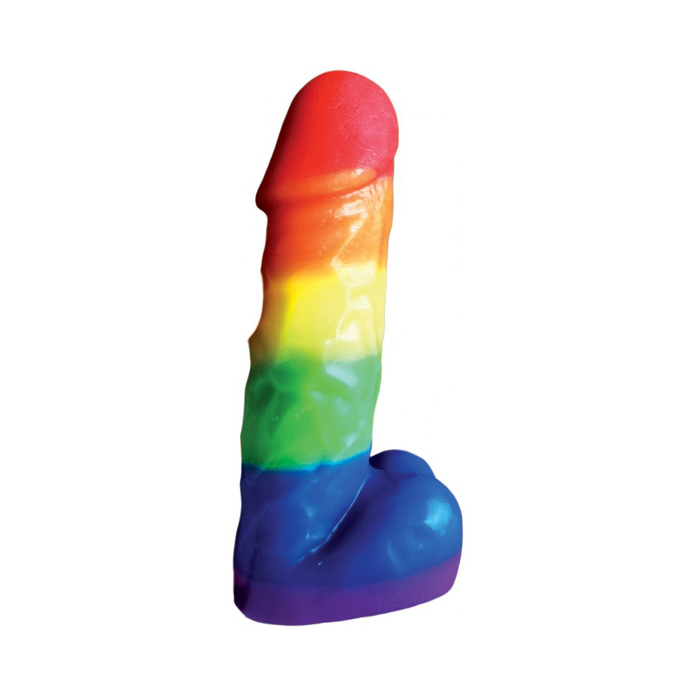 Rainbow Pecker Party Candle 7.5"