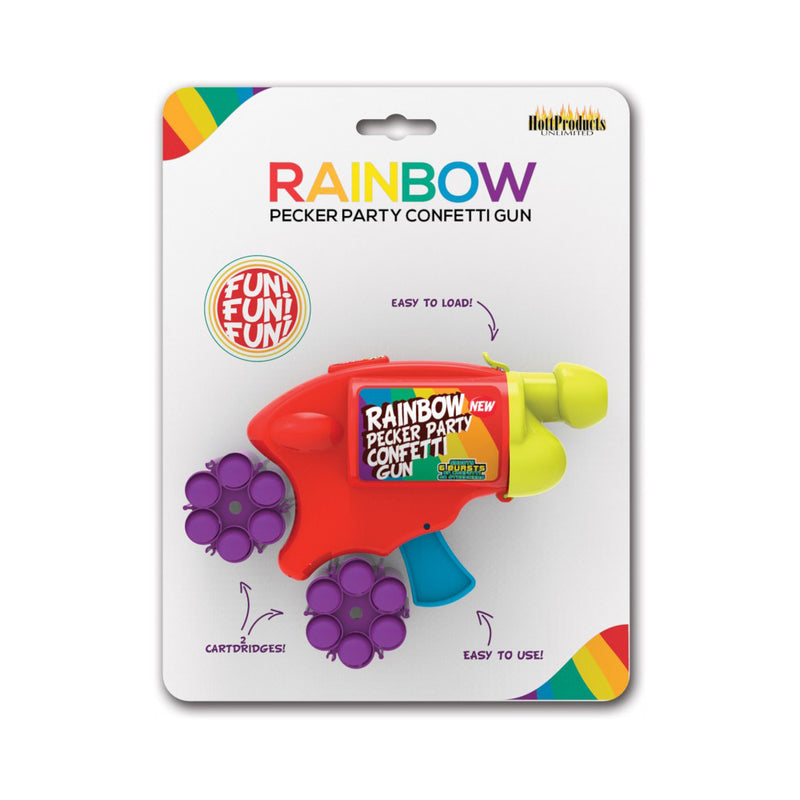 Rainbow Pecker Party Confetti Gun