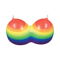 Jumbo Boobie Rainbow Candle