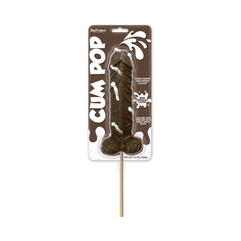 Cum Cock Pops Dark Chocolate Flavor 1Pc Clamshell
