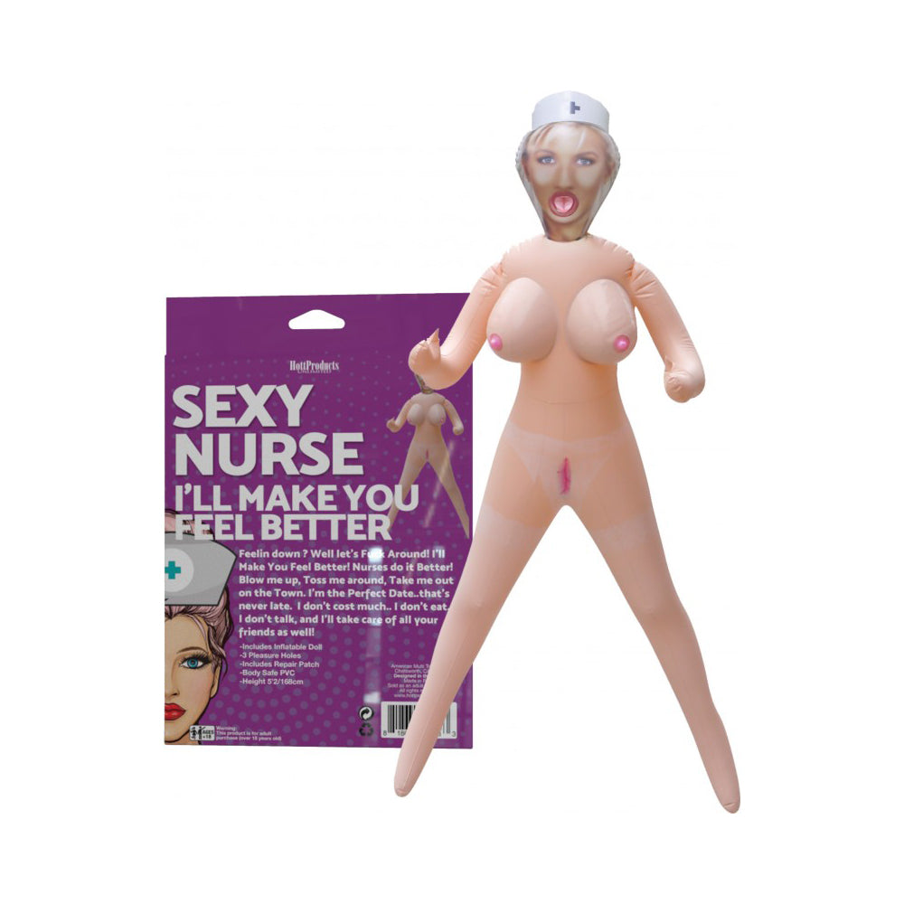 Sexy Nurse Inflatable Party Doll