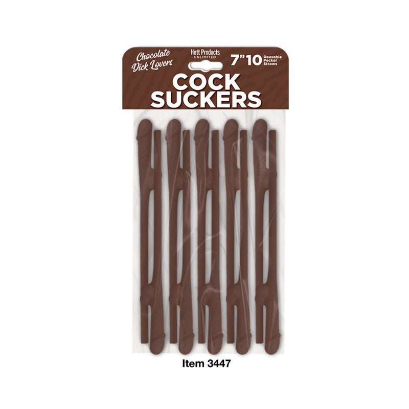 Cock Suckers Pecker Straws Chocolate Lovers 10Pk