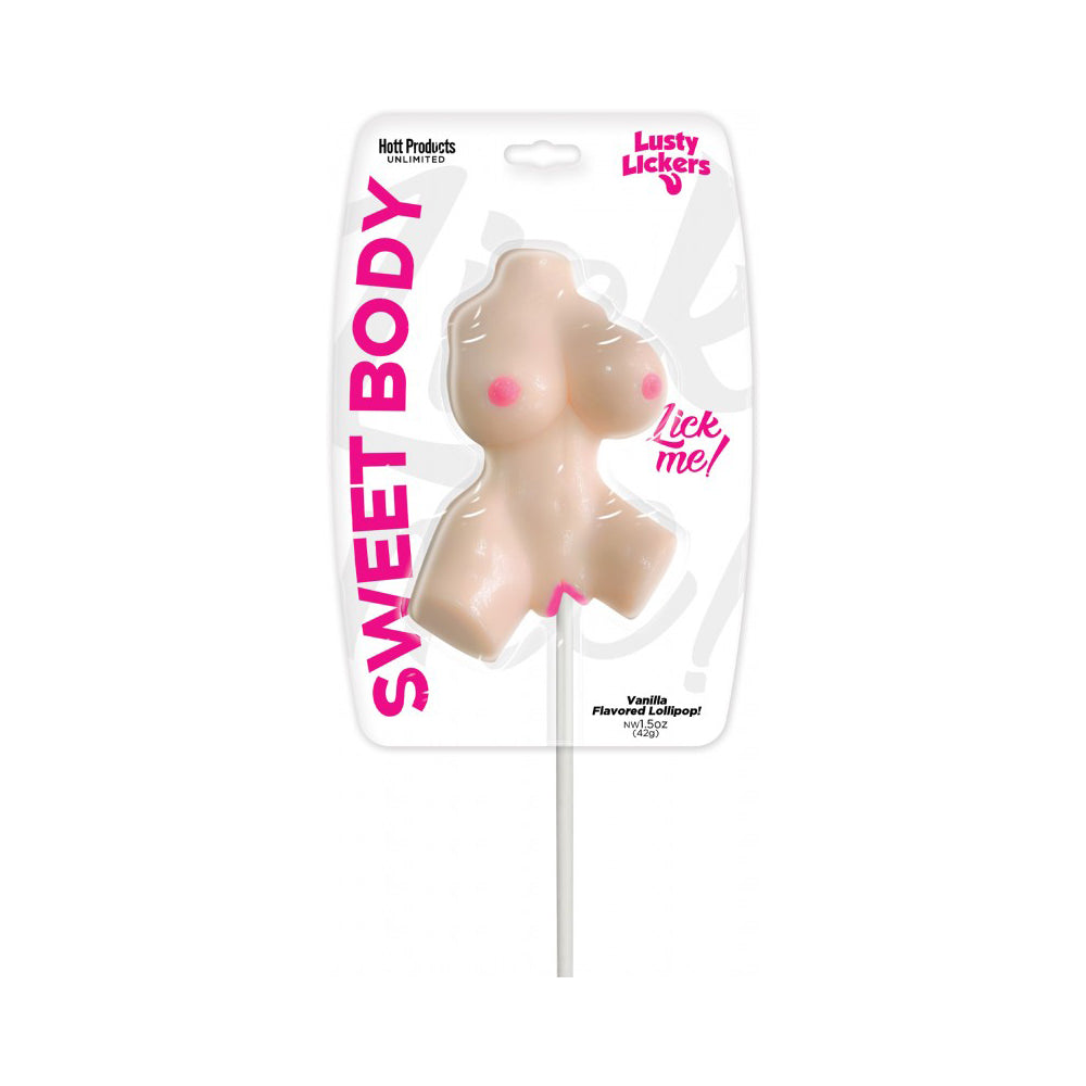 Lusty Lickers Female Torso Pop Vanilla Flavor