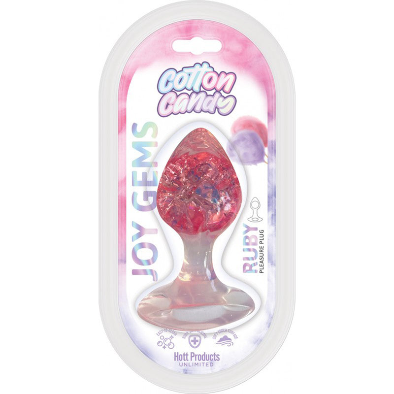 Cotton Candy Joy Gems Ruby Silicone Plug
