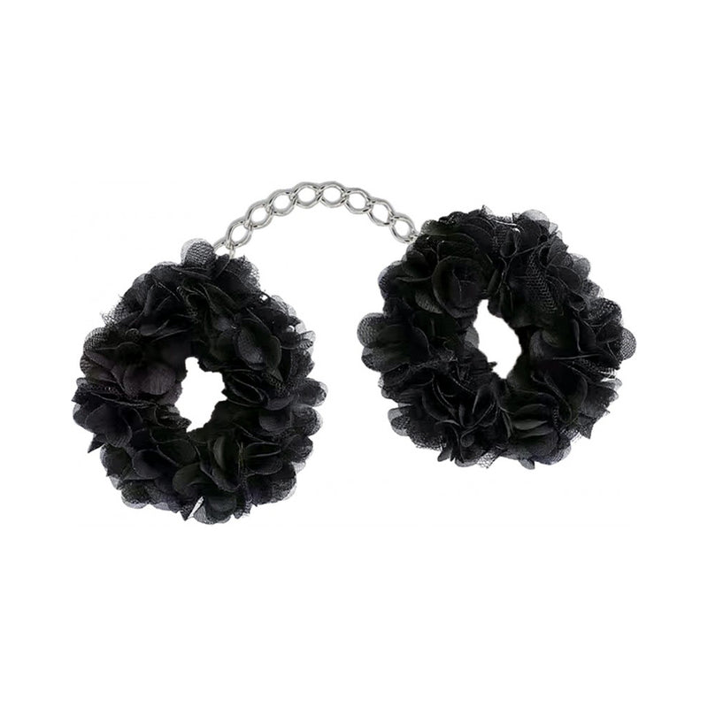 Blossom Luv Cuffs Flower Hand Cuffs Boxed Black