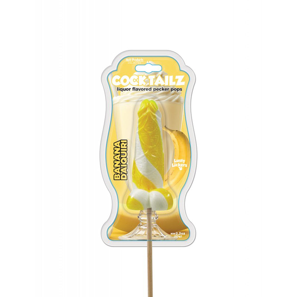 Cocktailz Liquor Flavored Pecker Pops Banana Daiquiri