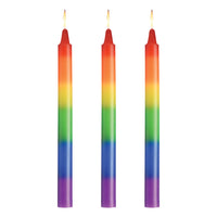 Master Series Pride Candles Rainbow Drip Candle Set Of 3
