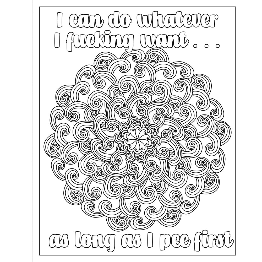 F*ck Menopause: A Sweary Coloring Book of Calming Mandalas for Cooling the Fire Within